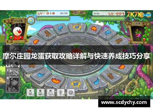 摩尔庄园龙蛋获取攻略详解与快速养成技巧分享